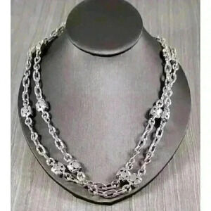 John Hardy Sterling Silver Heritage Kali Station Necklace 45"